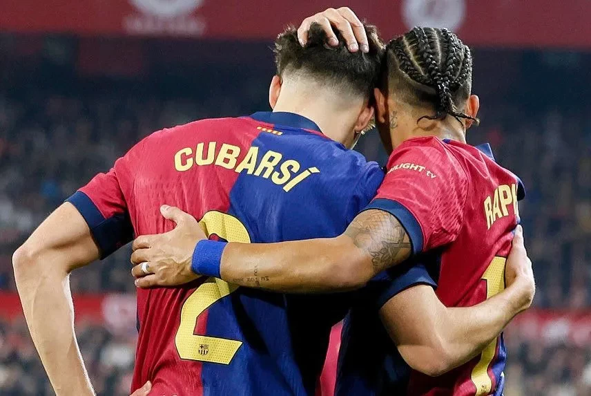 Kabar Baik untuk Barcelona: Cubarsi dan Raphinha Siap Starter Lawan Atletico Madrid