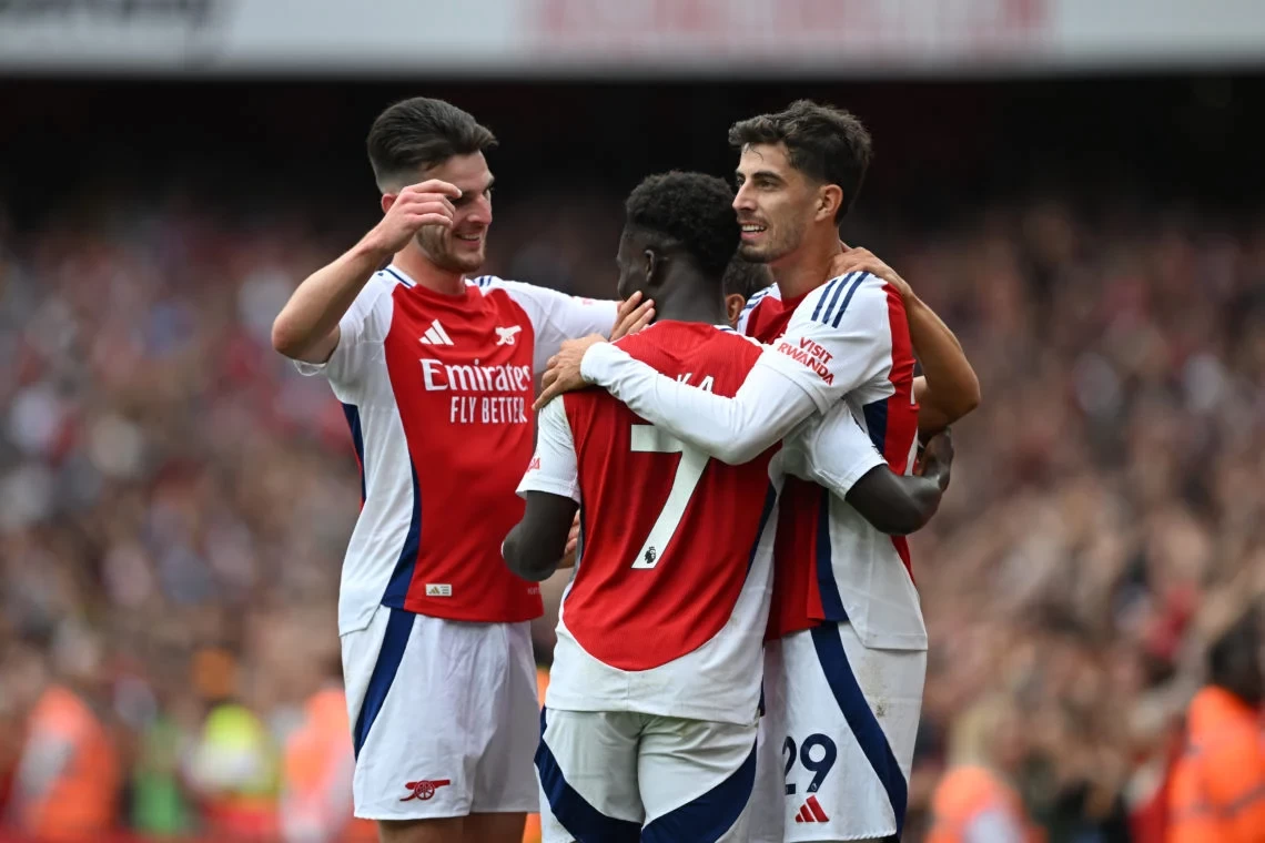 Declan Rice Menyala, Bukayo Saka Juga