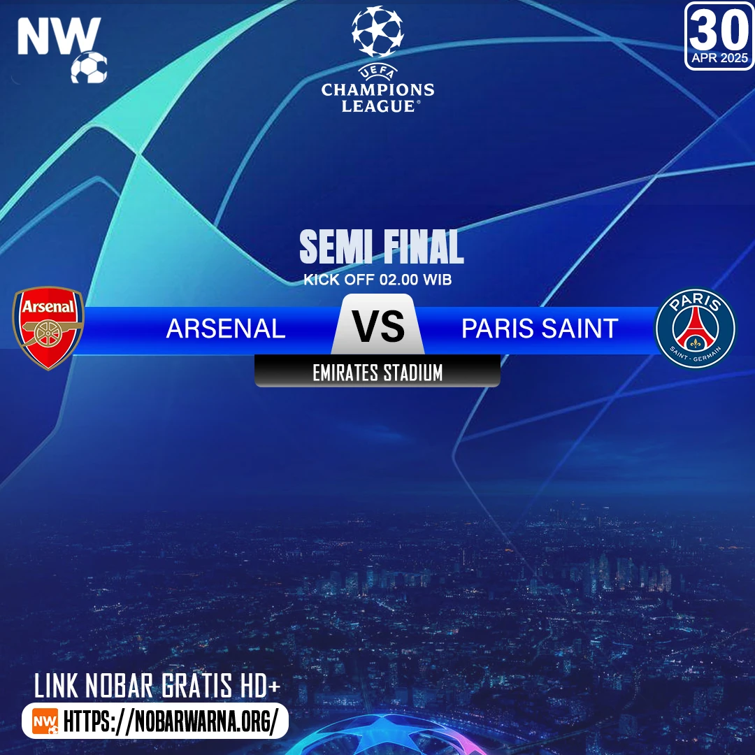 Arsenal vs Paris Saint-Germain: Duel Panas di Semifinal Liga Champions