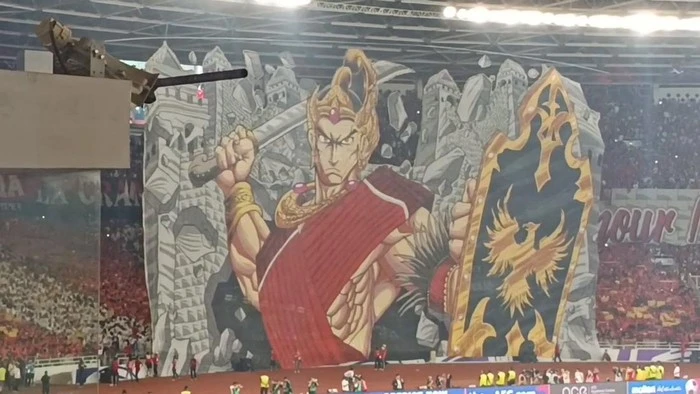 Makna Tifo Prajurit di Laga Indonesia Vs China