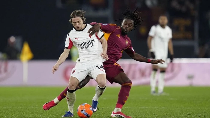 AS Roma Vs AC Milan Selesai 1-1